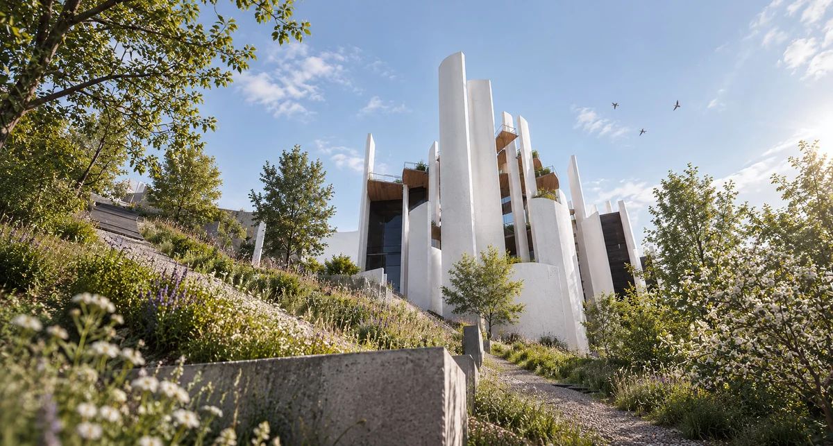 Centrum_Chapel_-_Toronto_-_Exterior The chapel prevents erosion through the smart placement of retaining walls.